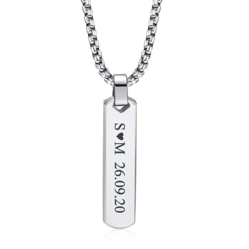 Collar barra (plateado)