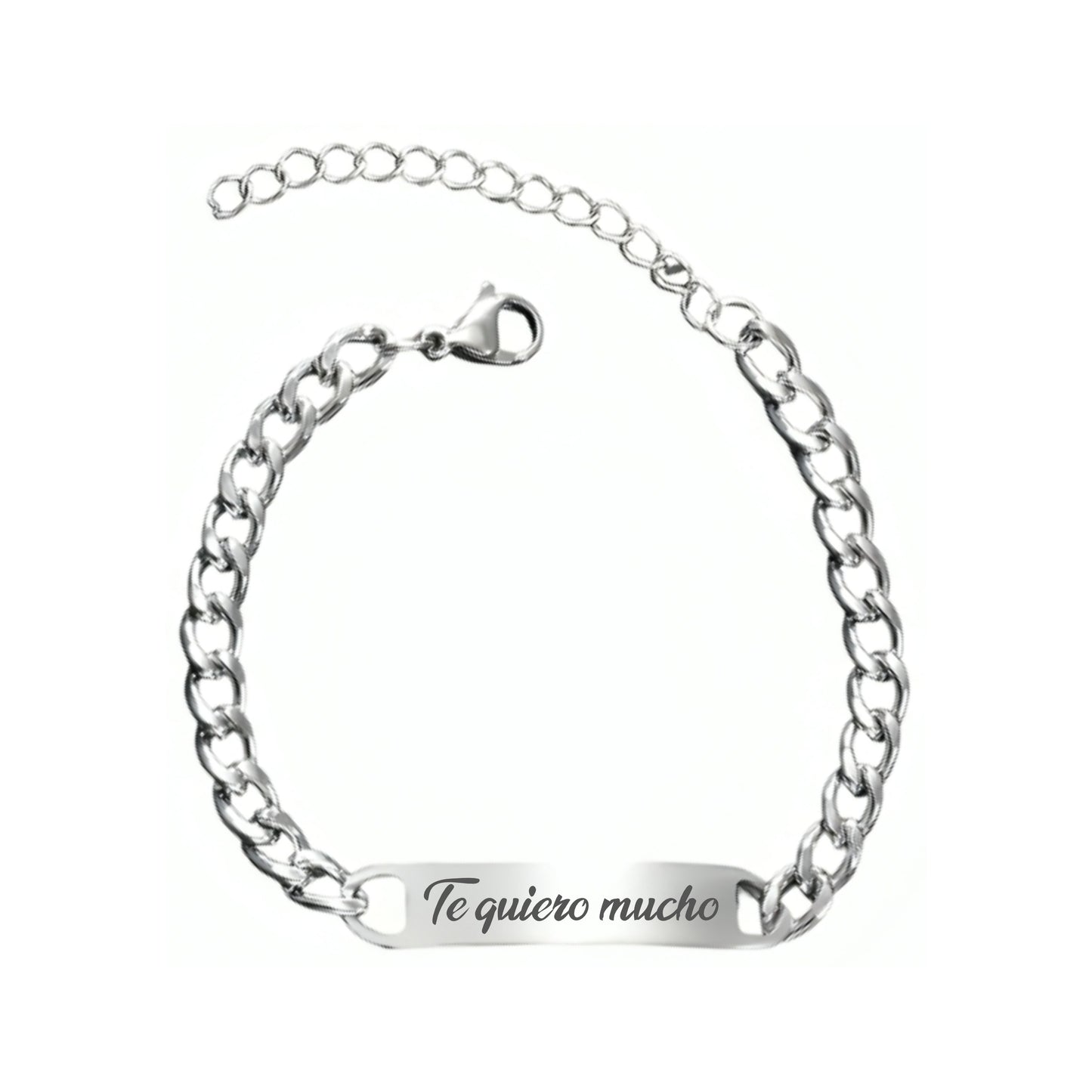 Esclava 18+5cm (plateada)