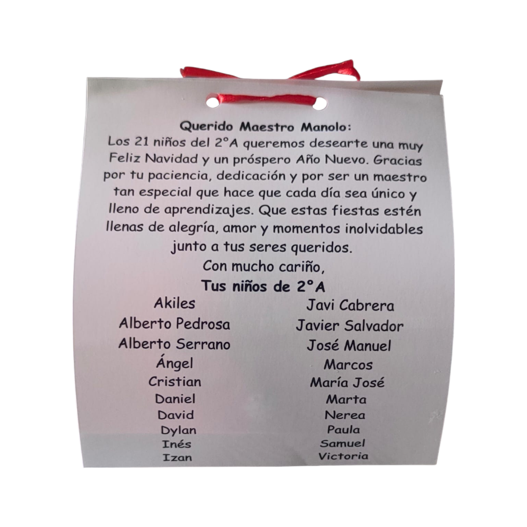 Bola Navideña Personalizada para Profesores (10cm)