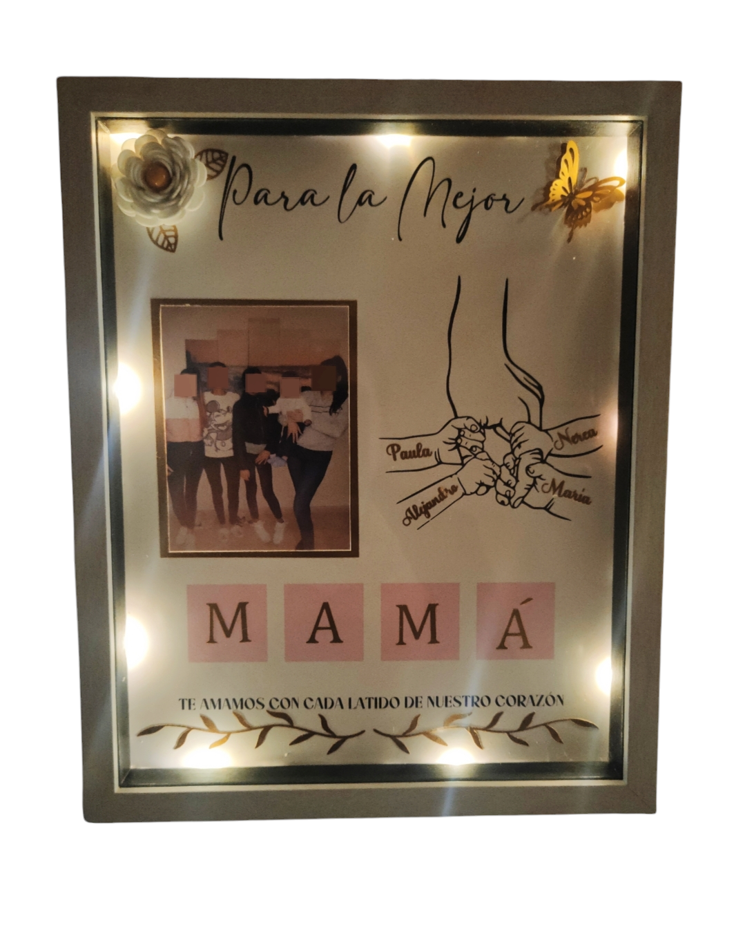 Cuadro LED – "Para la Mejor Mamá"