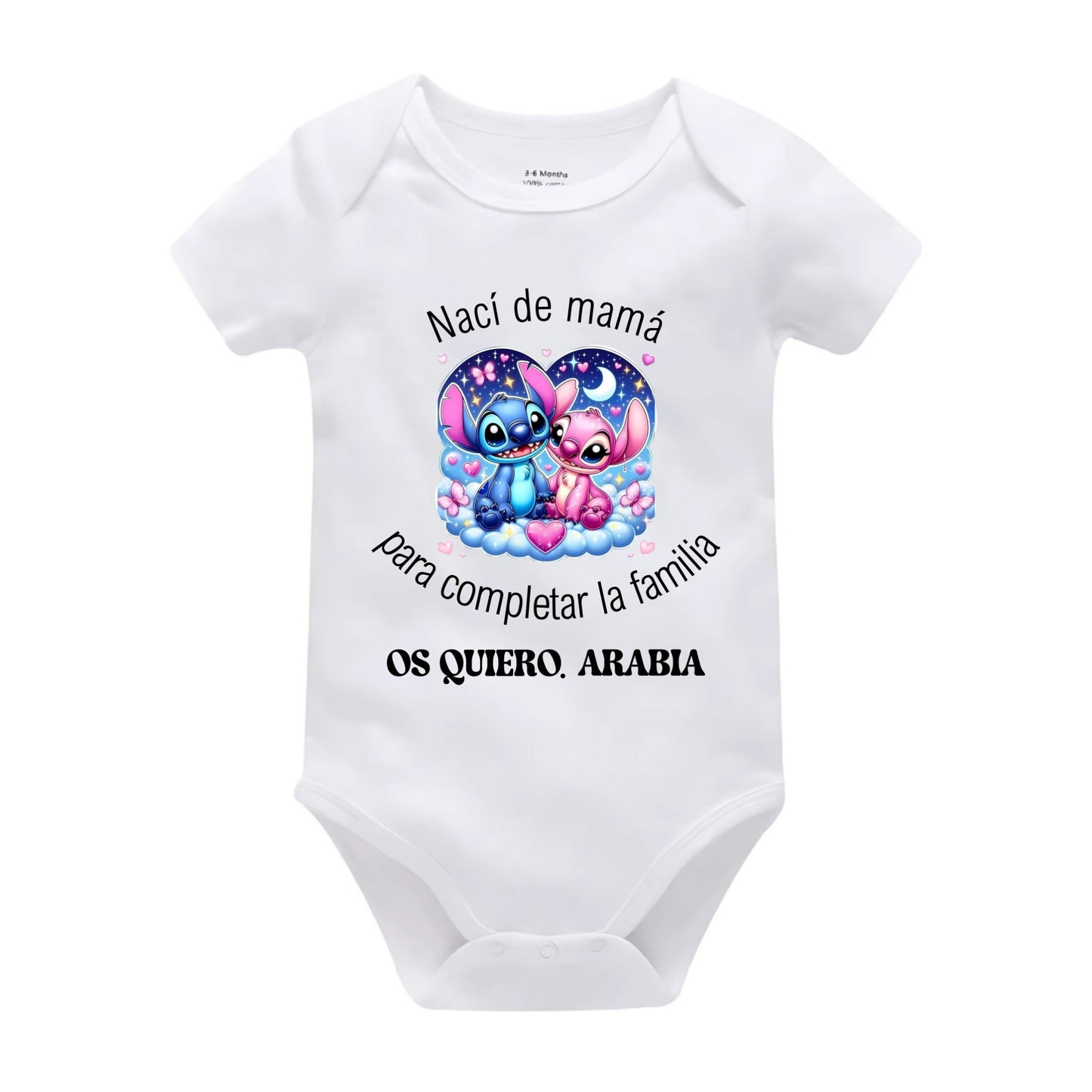 Body bebé manga corta personalizado