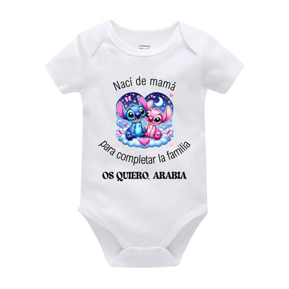 Body bebé manga corta personalizado