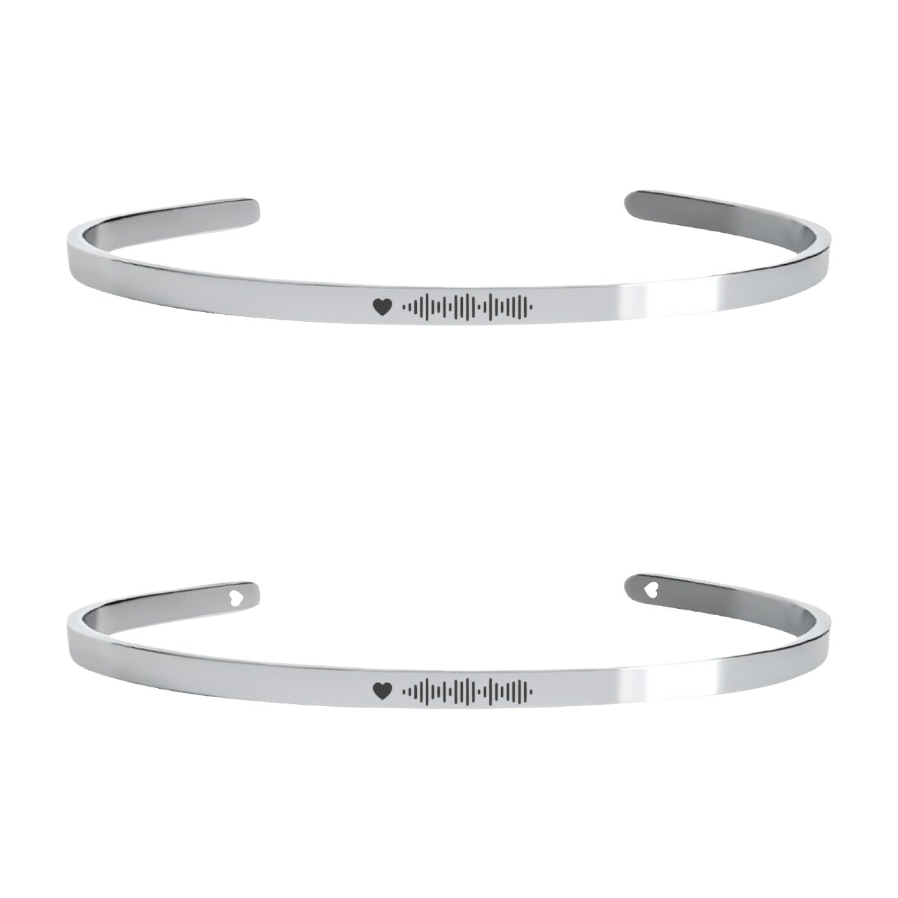 Brazalete 4mm Spotify (plateado)