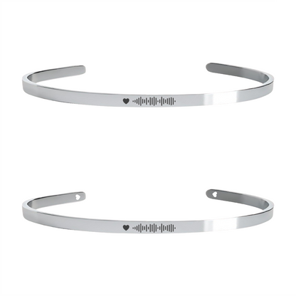 Brazalete 4mm Spotify (plateado)