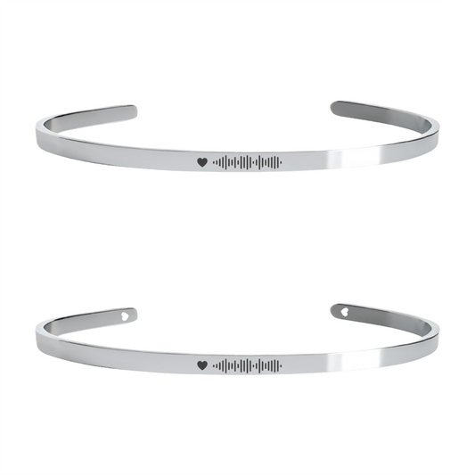 Brazalete 4mm Spotify (plateado)