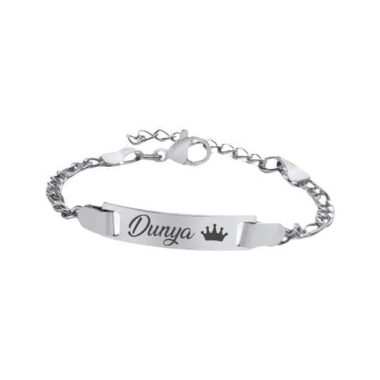 Pulsera infantil 12-15cm (plateada)