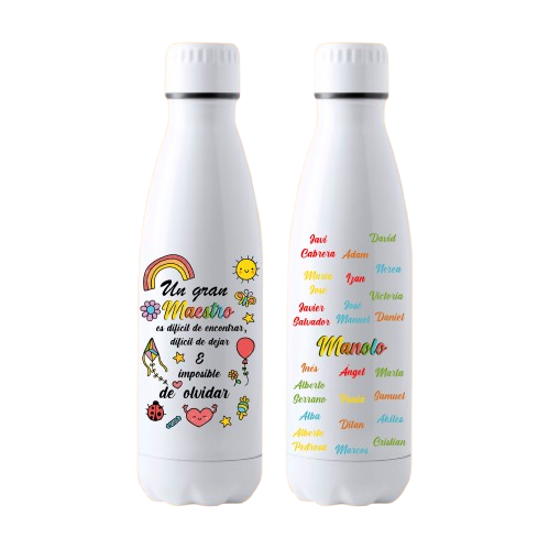 Botella 700ml "Maestro/a" (modelo 1)